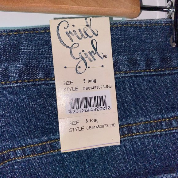 NWT! Cruel Girl Dakota Slim Stretch Sz 5 Long - Picture 5 of 5